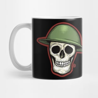 Doughboy Helmet Skull Mug